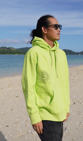 『Ryu Ambe』hoodie メキシカンライム